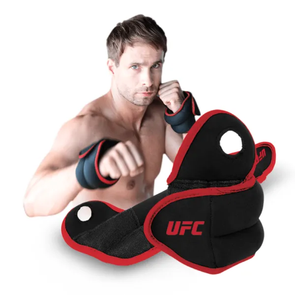 1kg UFC Wrist Weights Bracelet - Black