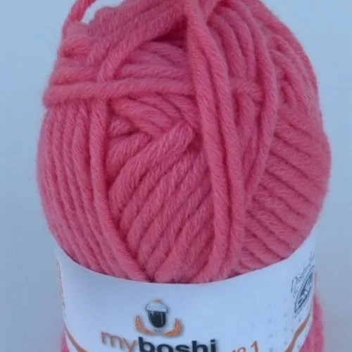 3 Pink Raspberry Myboshi Wool Yarn Balls Pack