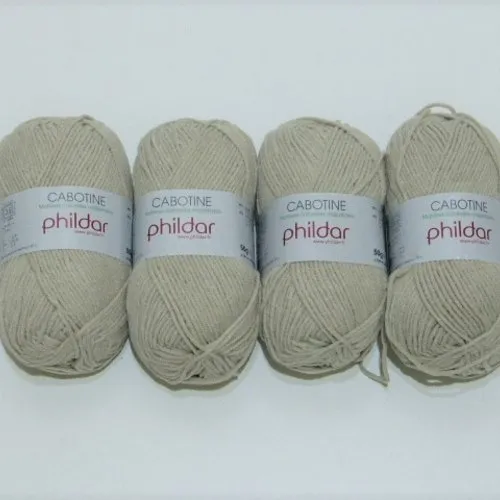 4 x Phildar Cabotine Sable Yarn Skeins