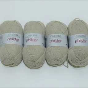 4 x Phildar Cabotine Sable Yarn Skeins