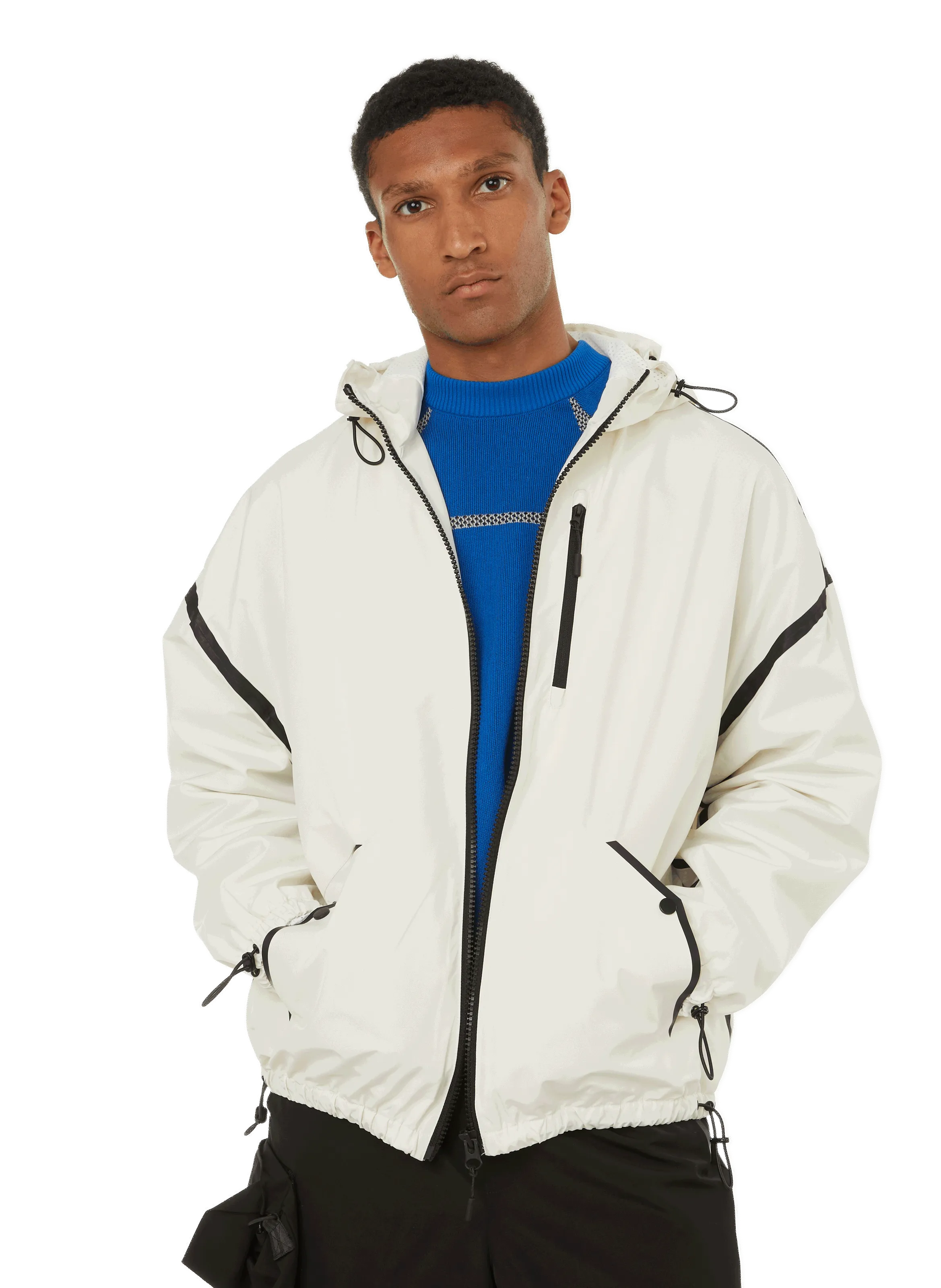 45.EW Beige Hooded Blouson