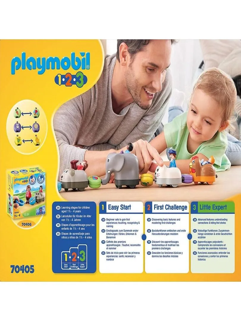 70405 Playmobil 1.2.3 Animal Train - Not Available