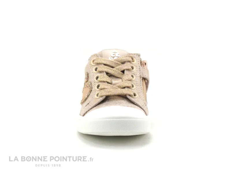 Achat chaussures Acebos Bébé Chaussure, vente Acebos 5994BA Rame - Sneakers fille rose brillant - zip et lacet