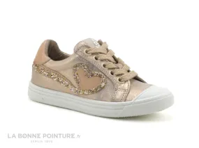 Achat chaussures Acebos Bébé Chaussure, vente Acebos 5994BA Rame - Sneakers fille rose brillant - zip et lacet