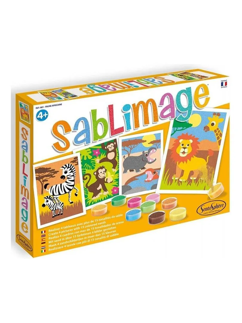 African Wildlife Sand Art Kit - Not Applicable