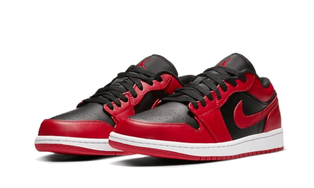 Air Jordan 1 Low Reverse Bred can be rewritten as Air Jordan 1 Low Red Black for better search engine optimization.