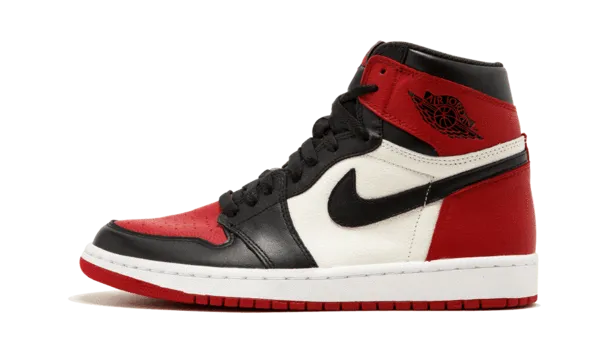 Air Jordan 1 Retro High Bred Toe - Red and Black Basketball Shoes