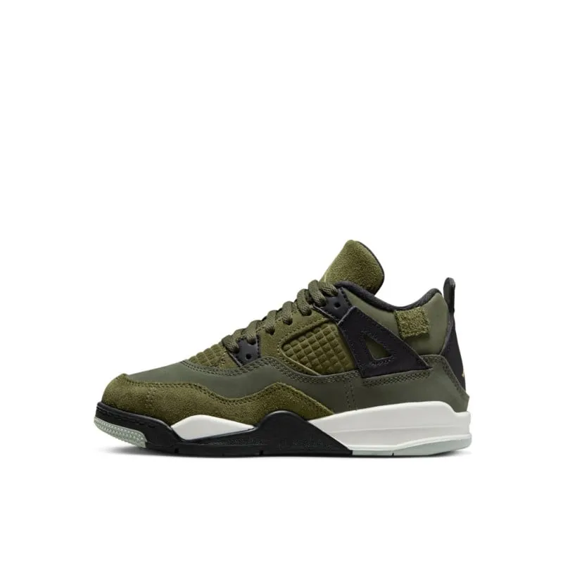 Air Jordan 4 Retro SE Craft Medium Olive Kids and Babies