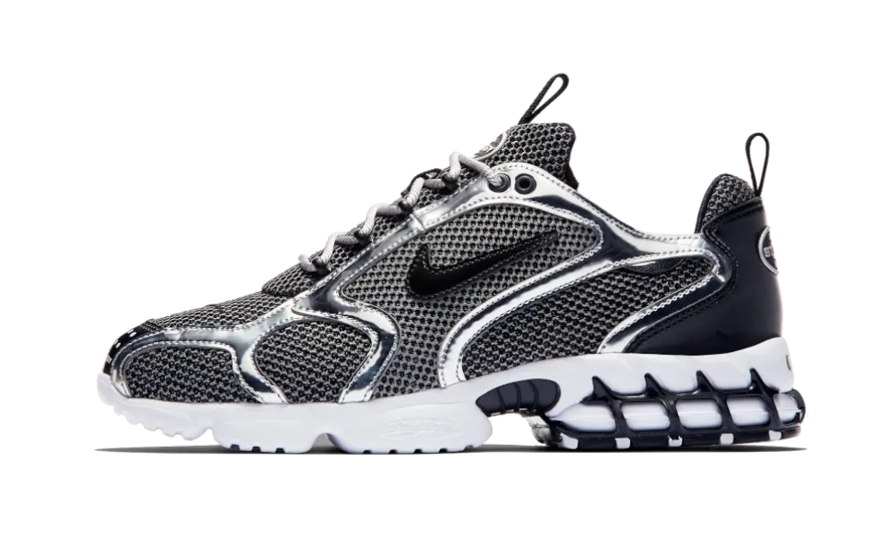 Air Zoom Spiridon Cage 2 Stussy Pure Platinum.