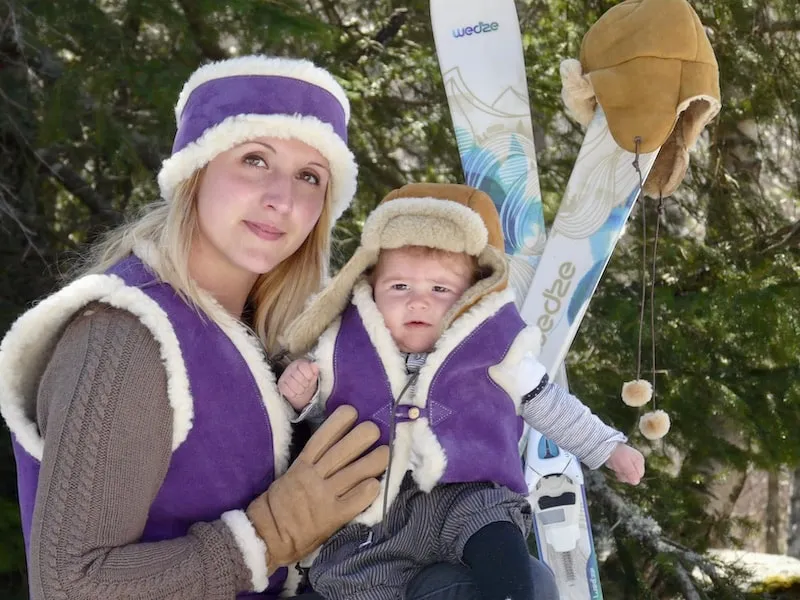 Baby Sheepskin Lined Leather Vest - Handcrafted by Polaine Leather in the Cévennes