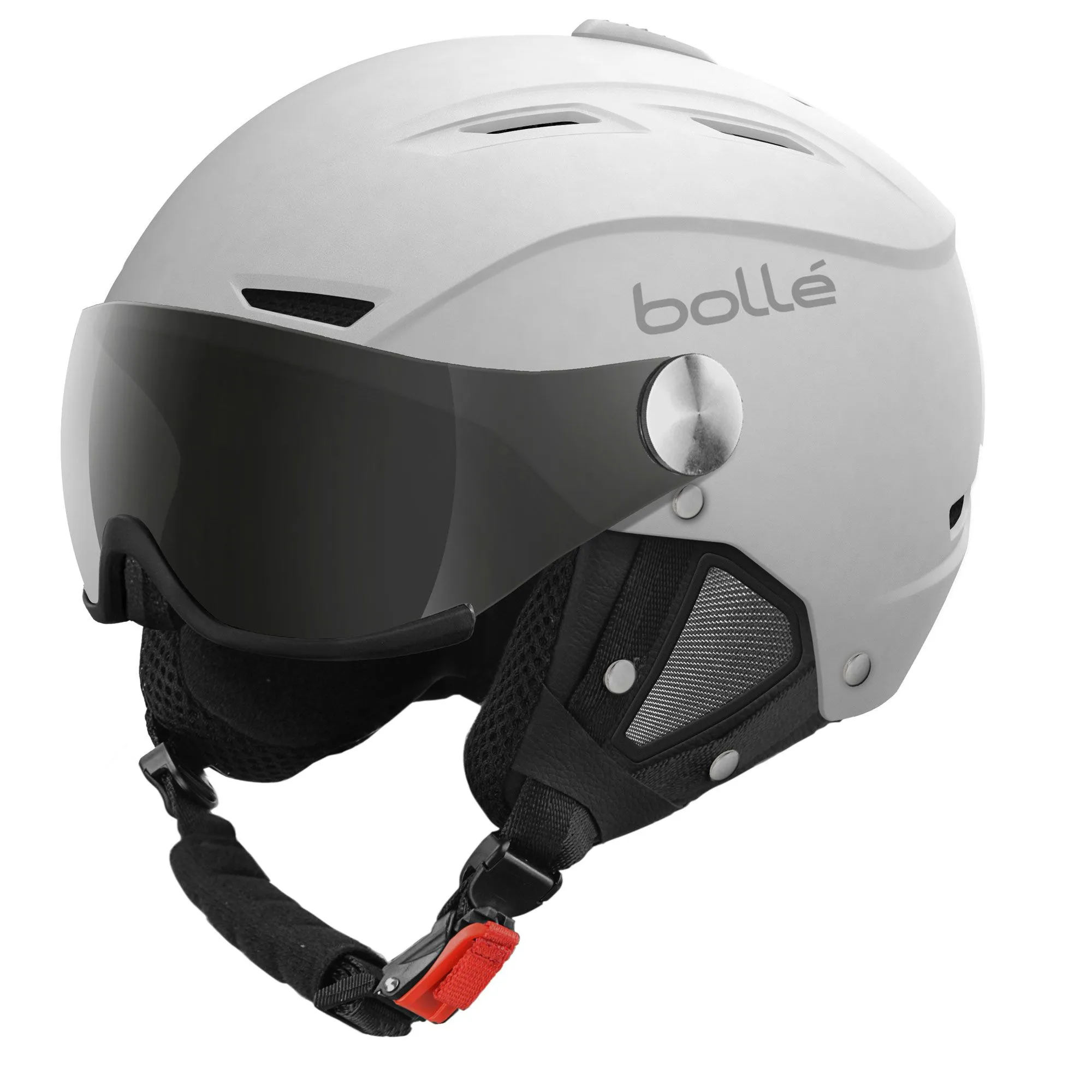 Backline Visor Ski Helmet - Soft White 