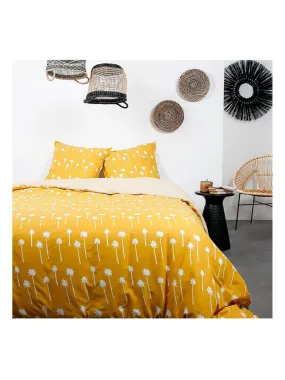 Bedding set 2 people print 'DESERT CHIK' 'TODAY' - Yellow