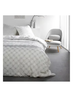 Bedding Set Floral Print 2 People 'SUNSHINE' 'TODAY' - White