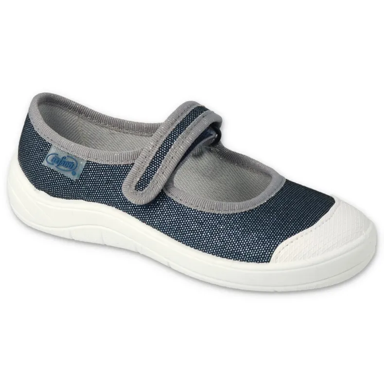 Befado chaussures pour enfants 208Y048 bleu marin argent