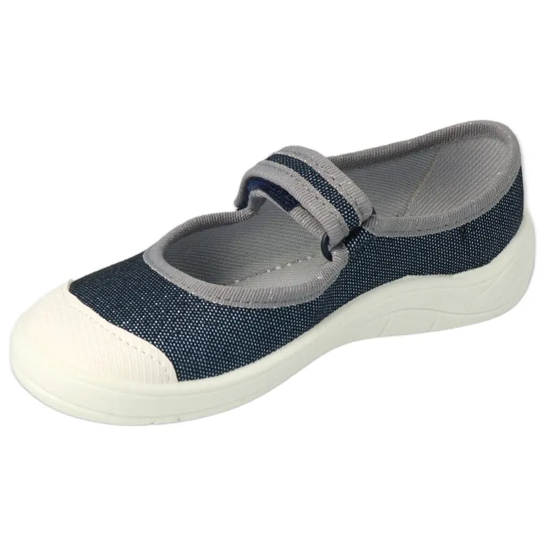 Befado chaussures pour enfants 208Y048 bleu marin argent