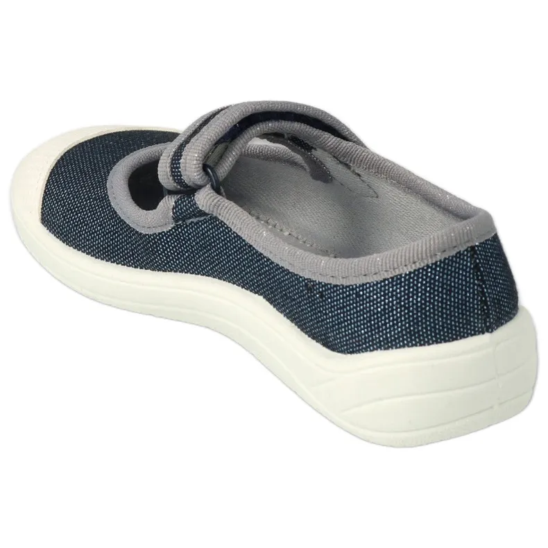 Befado chaussures pour enfants 208Y048 bleu marin argent