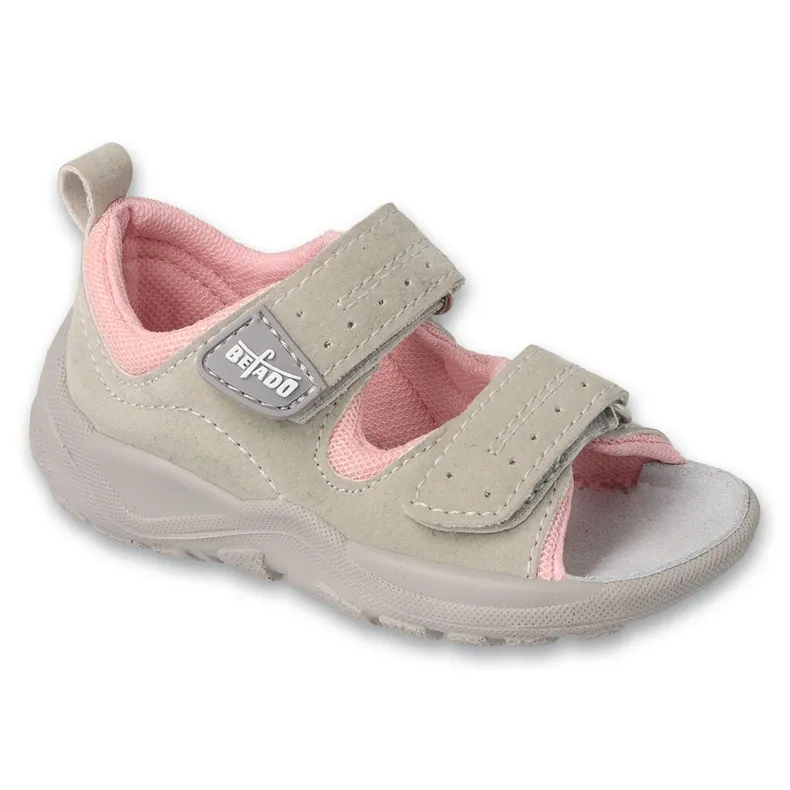 Befado chaussures pour enfants gris / rose 721P001