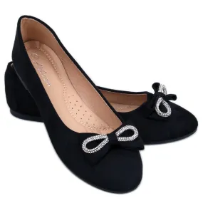 Benoit Ballerines en daim noir le noir