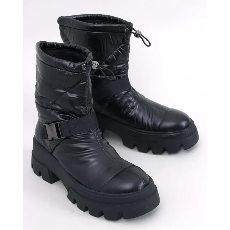 Bisset Bottines en nylon noir le noir