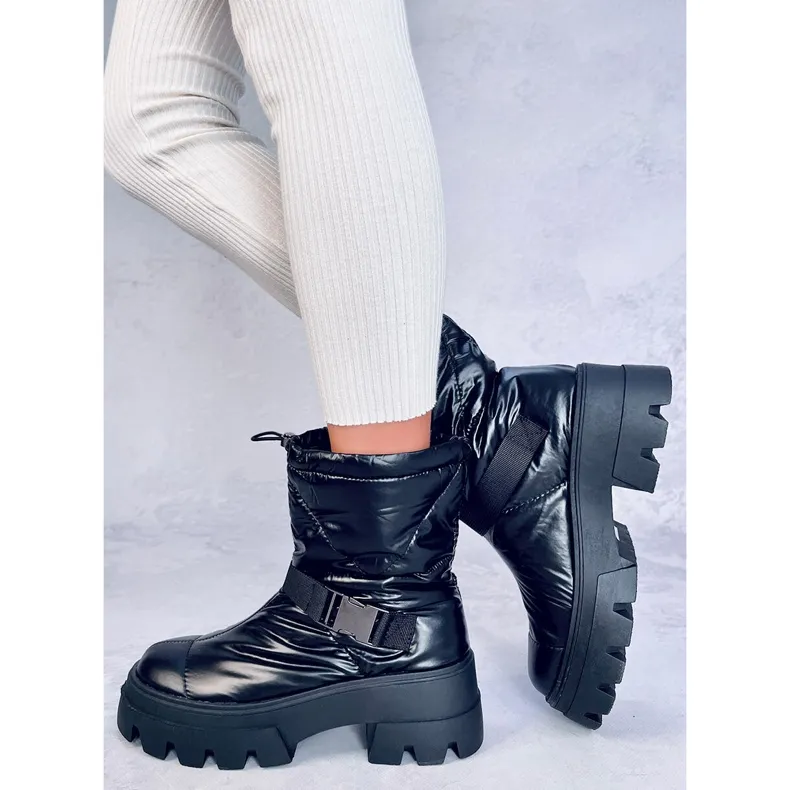 Bisset Bottines en nylon noir le noir