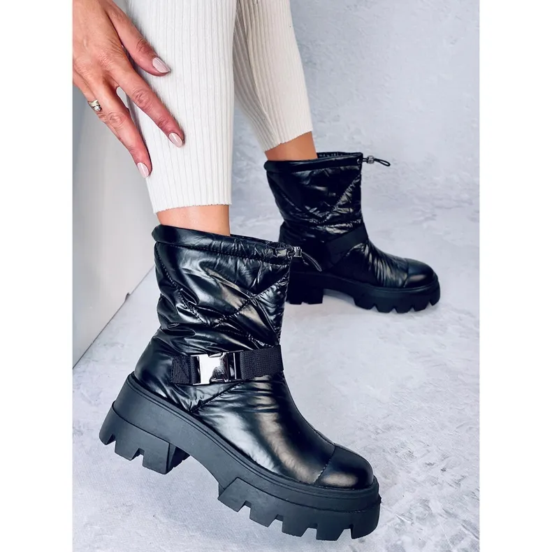 Bisset Bottines en nylon noir le noir