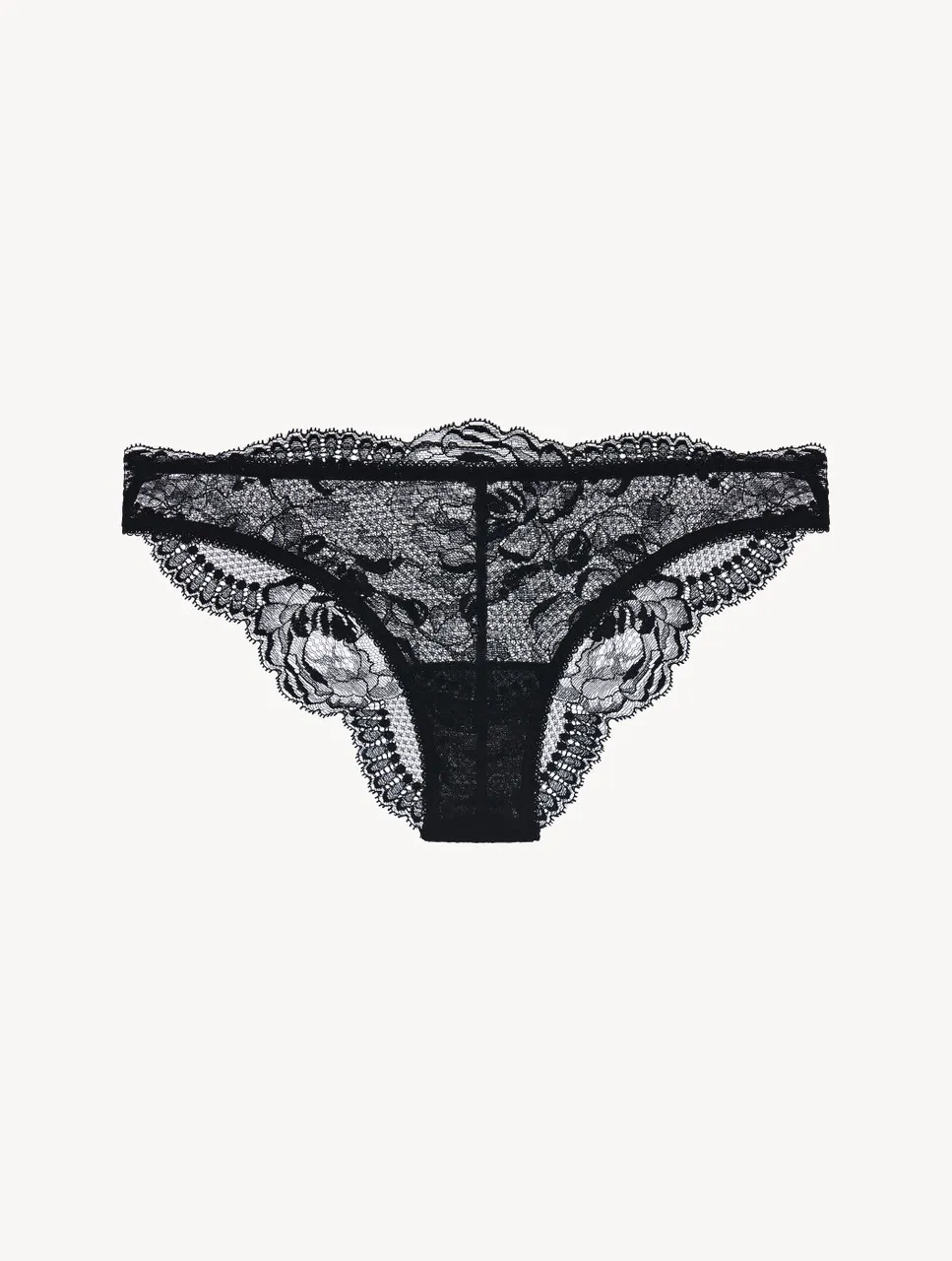 Black Brazilian lace slip.