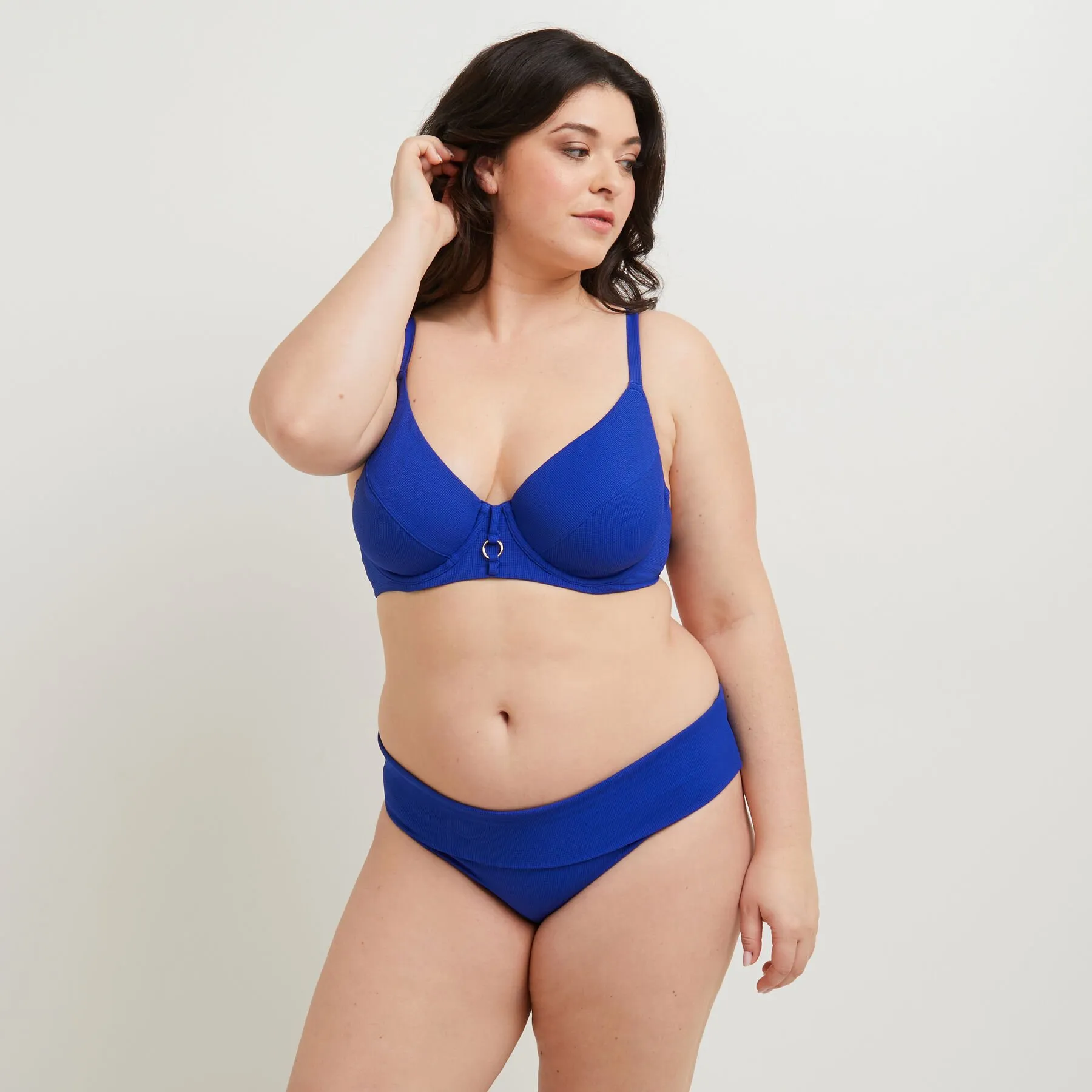 Blue Maxi Brief Swimsuit | RougeGorge