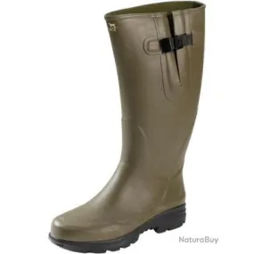 Rubber Boot with Neoprene Lining in Olive Color. Size 38.