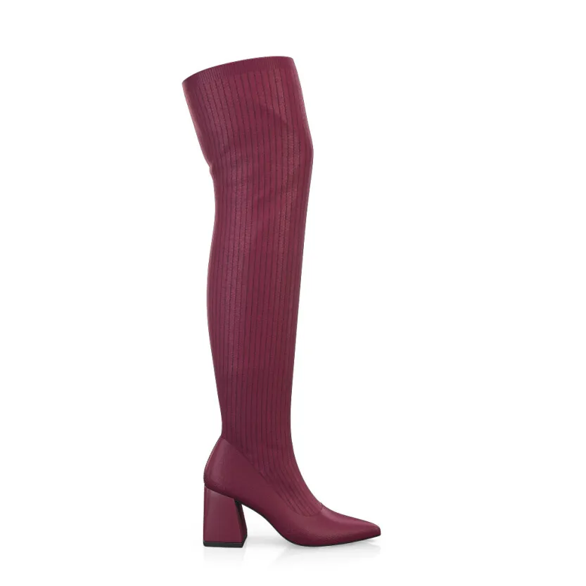 Knit over-the-knee boots for women 40836 | Girotti