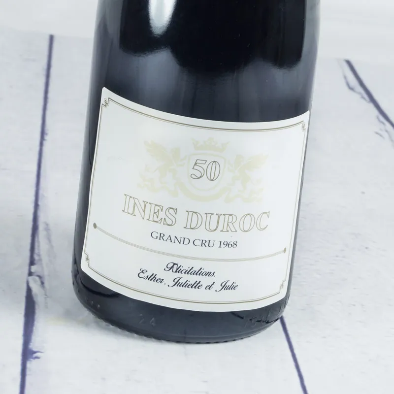 Bouteille de vin 50e anniversaire