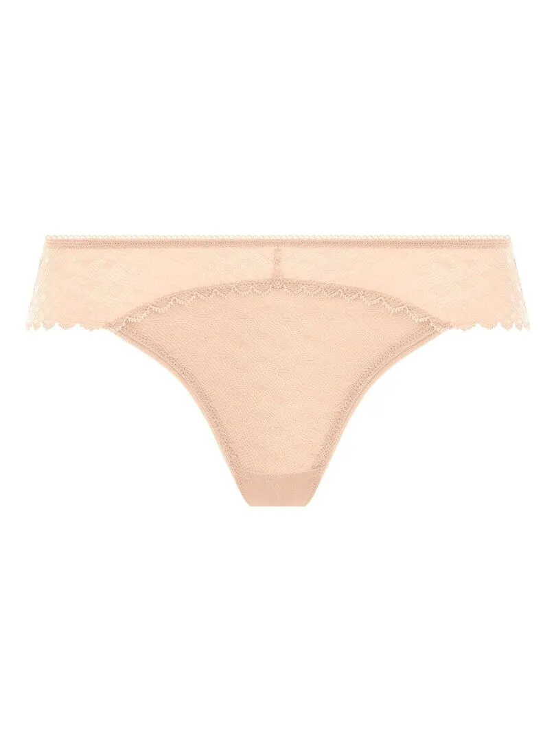 Brazilian Lace Signature String Panty - Beige