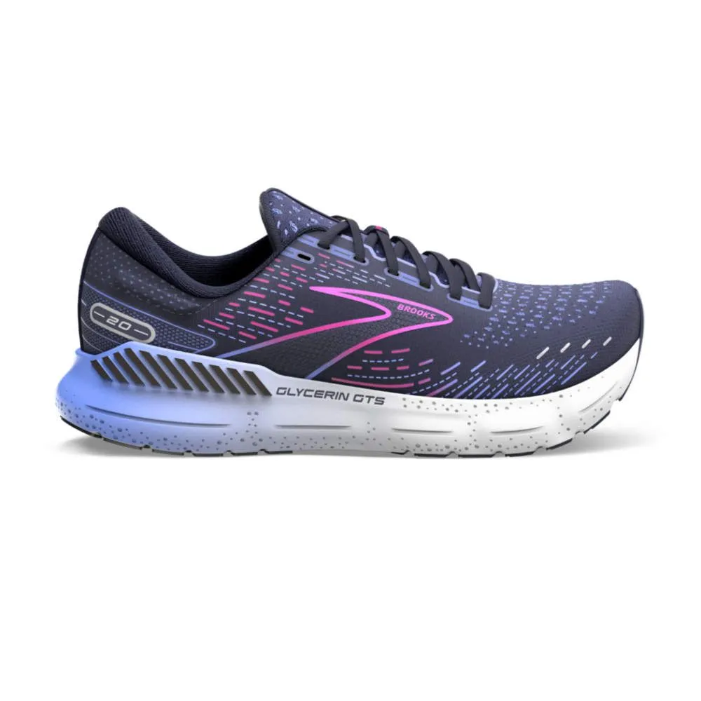 Brooks Women's Running Shoes | Brooks Glycerin GTS 20 Peacoat/Blue/Pink - 1203701B460