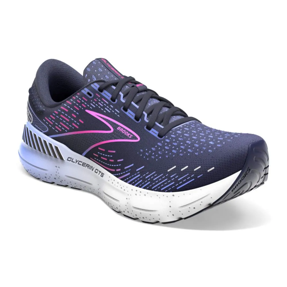 Brooks Women's Running Shoes | Brooks Glycerin GTS 20 Peacoat/Blue/Pink - 1203701B460