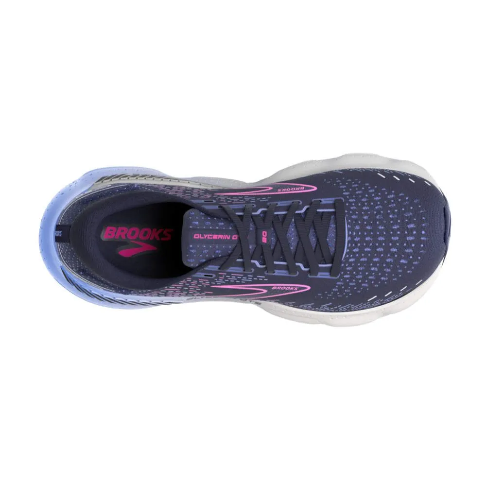 Brooks Women's Running Shoes | Brooks Glycerin GTS 20 Peacoat/Blue/Pink - 1203701B460