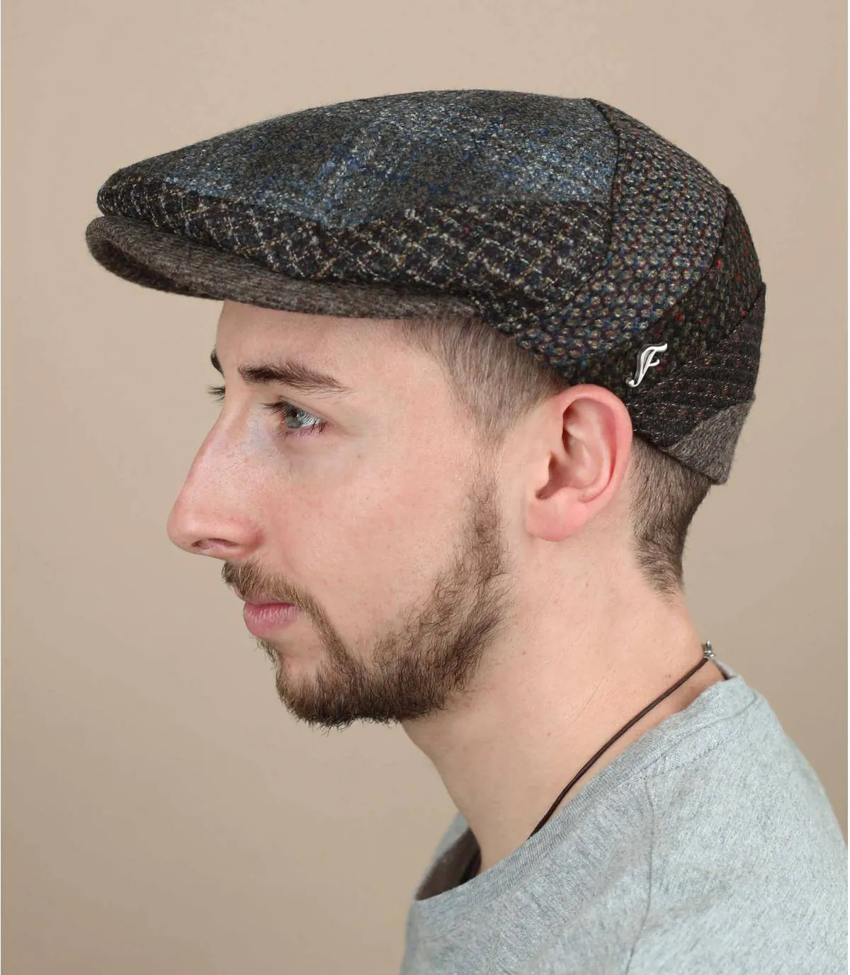 Brown wool beret - Razak brown Flechet: Headict