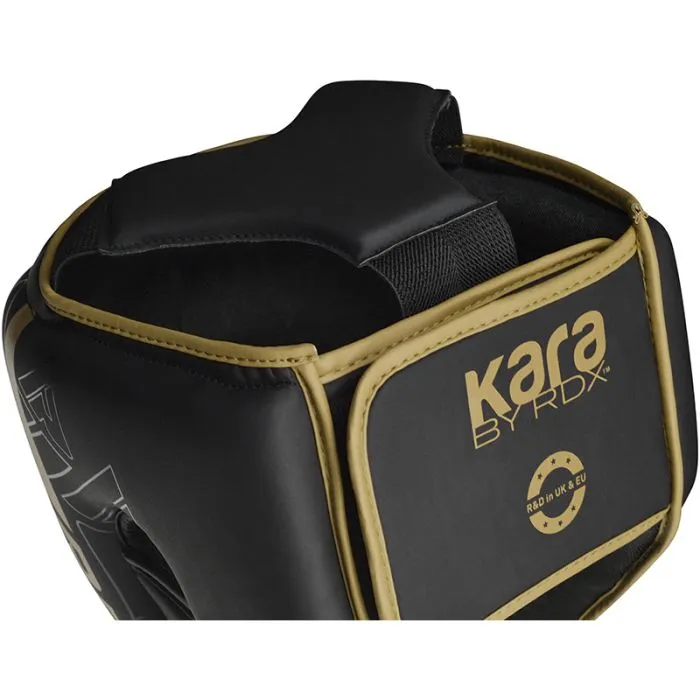 Boxing Helmet F6 KARA RDX - Black/Gold