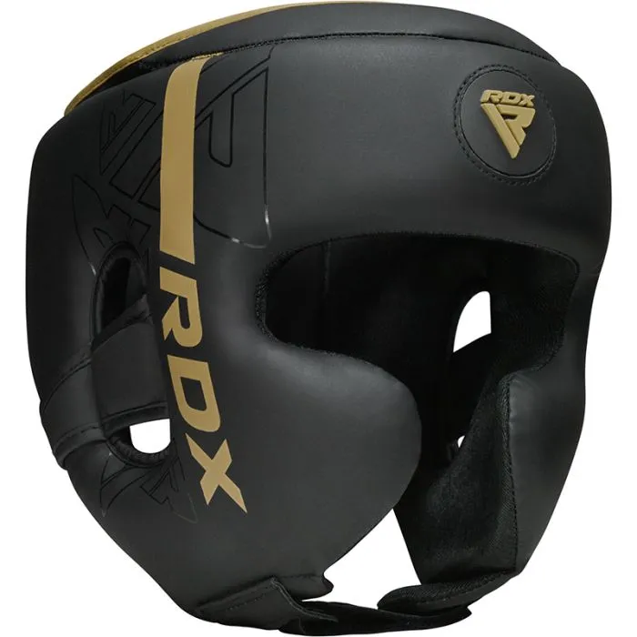 Boxing Helmet F6 KARA RDX - Black/Gold