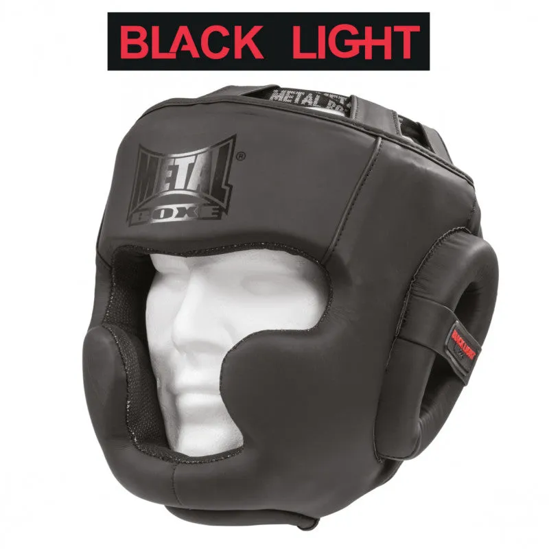 Metal Boxe Black Light Integration Boxing Helmet - Black