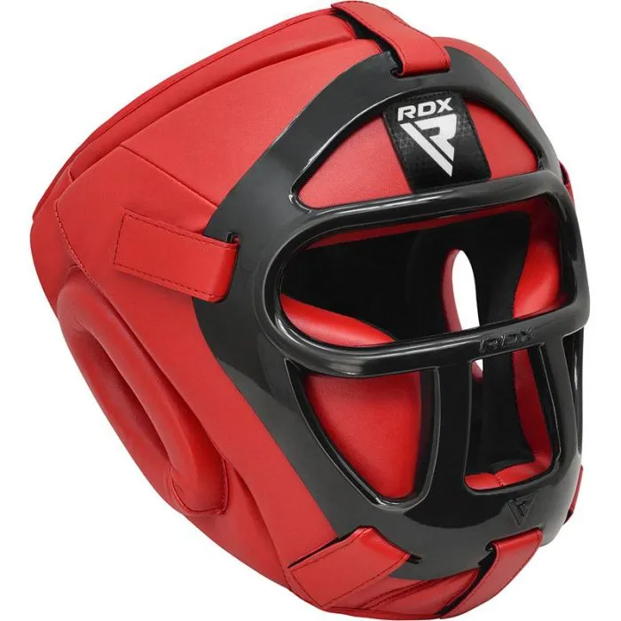 Casque à grille RDX Sports Zero impact - Noir/Rouge