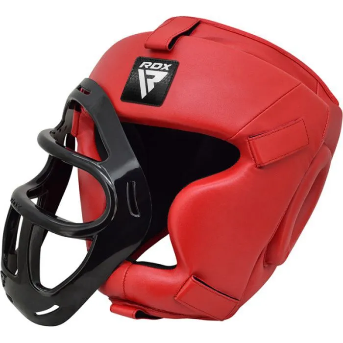 Casque à grille RDX Sports Zero impact - Noir/Rouge