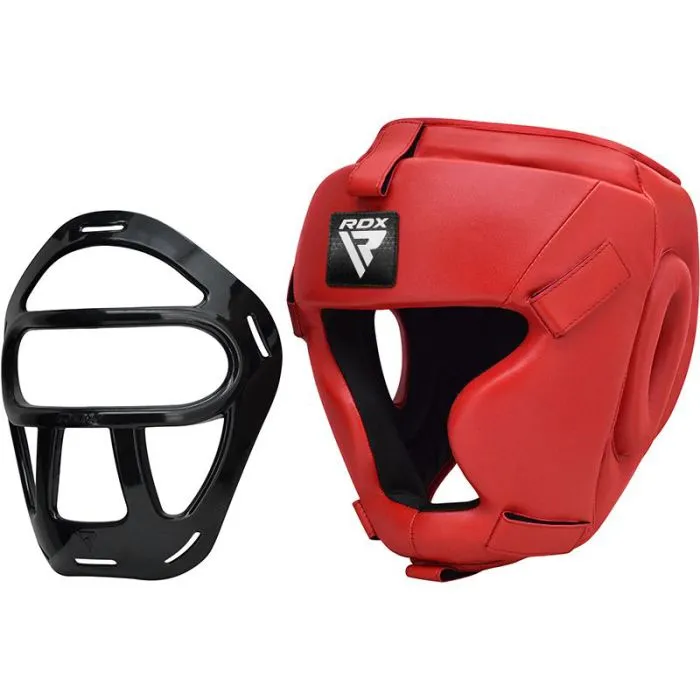 Casque à grille RDX Sports Zero impact - Noir/Rouge