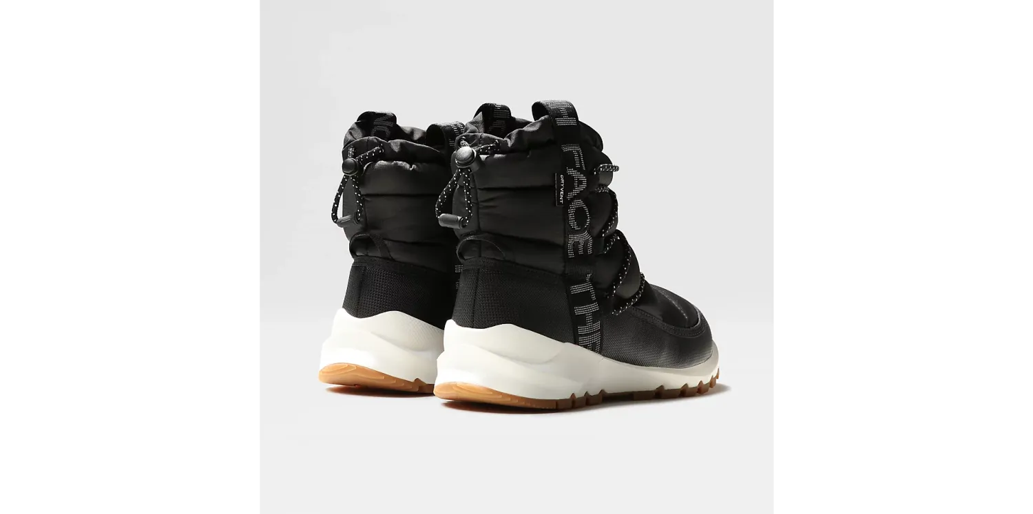 The North Face Thermoball Lace Up Waterproof Shoes in TNF Black/Gardenia White