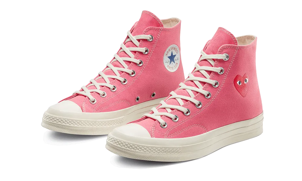 Chuck Taylor All-Star 70s Hi CDG PLAY Bright Pink