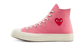 Chuck Taylor All-Star 70s Hi CDG PLAY Bright Pink