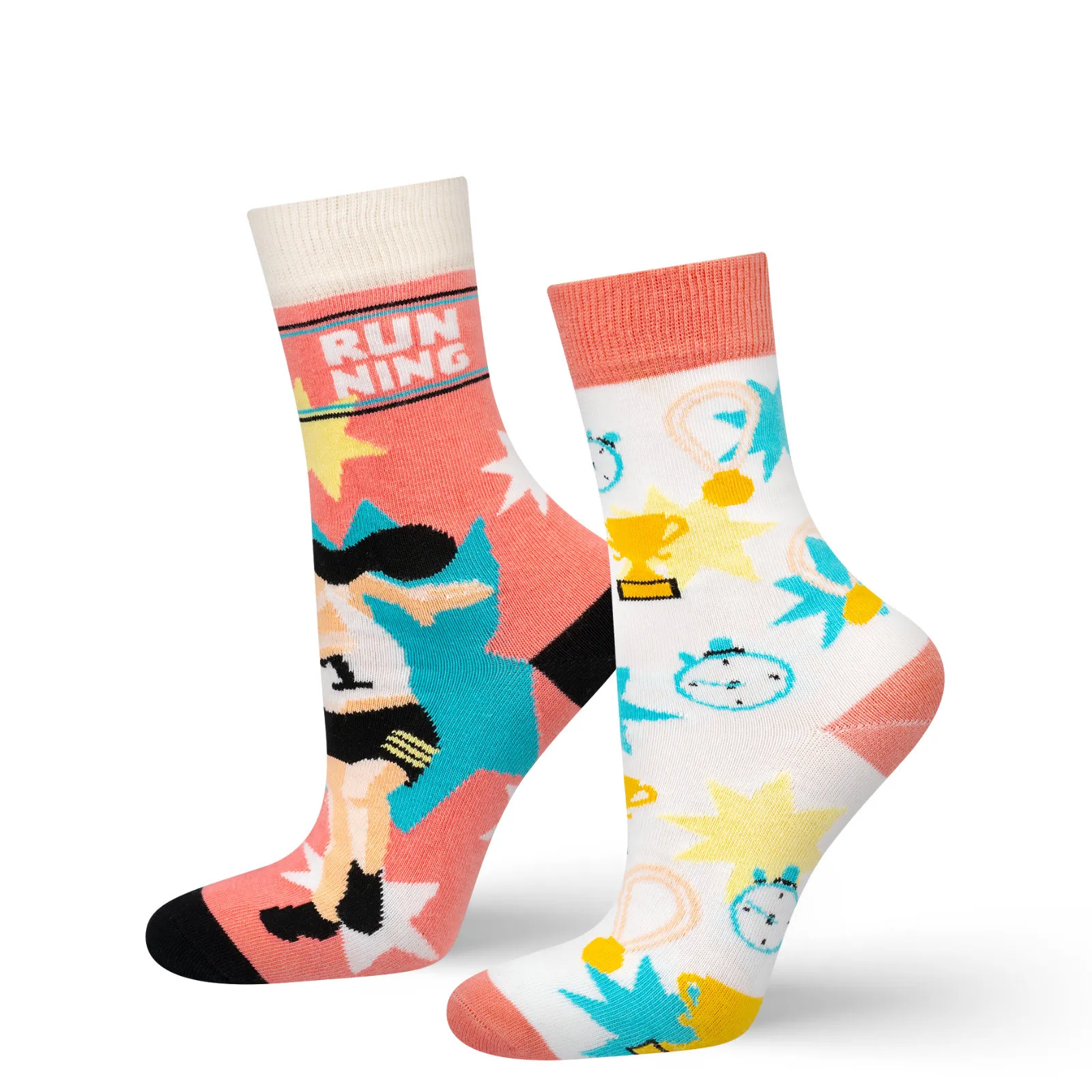 Colorful women's athletic socks SOXO.