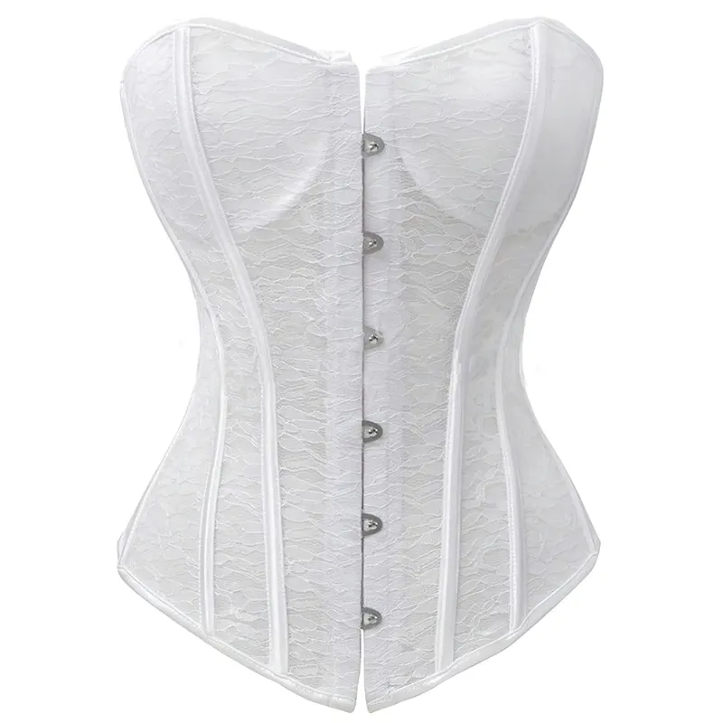 Corset en dentelle blanc