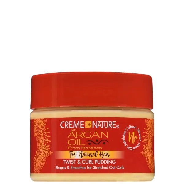 Crème Coiffante Twist & Curl Pudding Argan Oil - Creme Of Nature