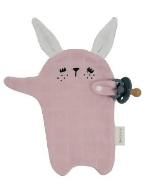 Cuddly Bunny Pacifier in Mauve Rose