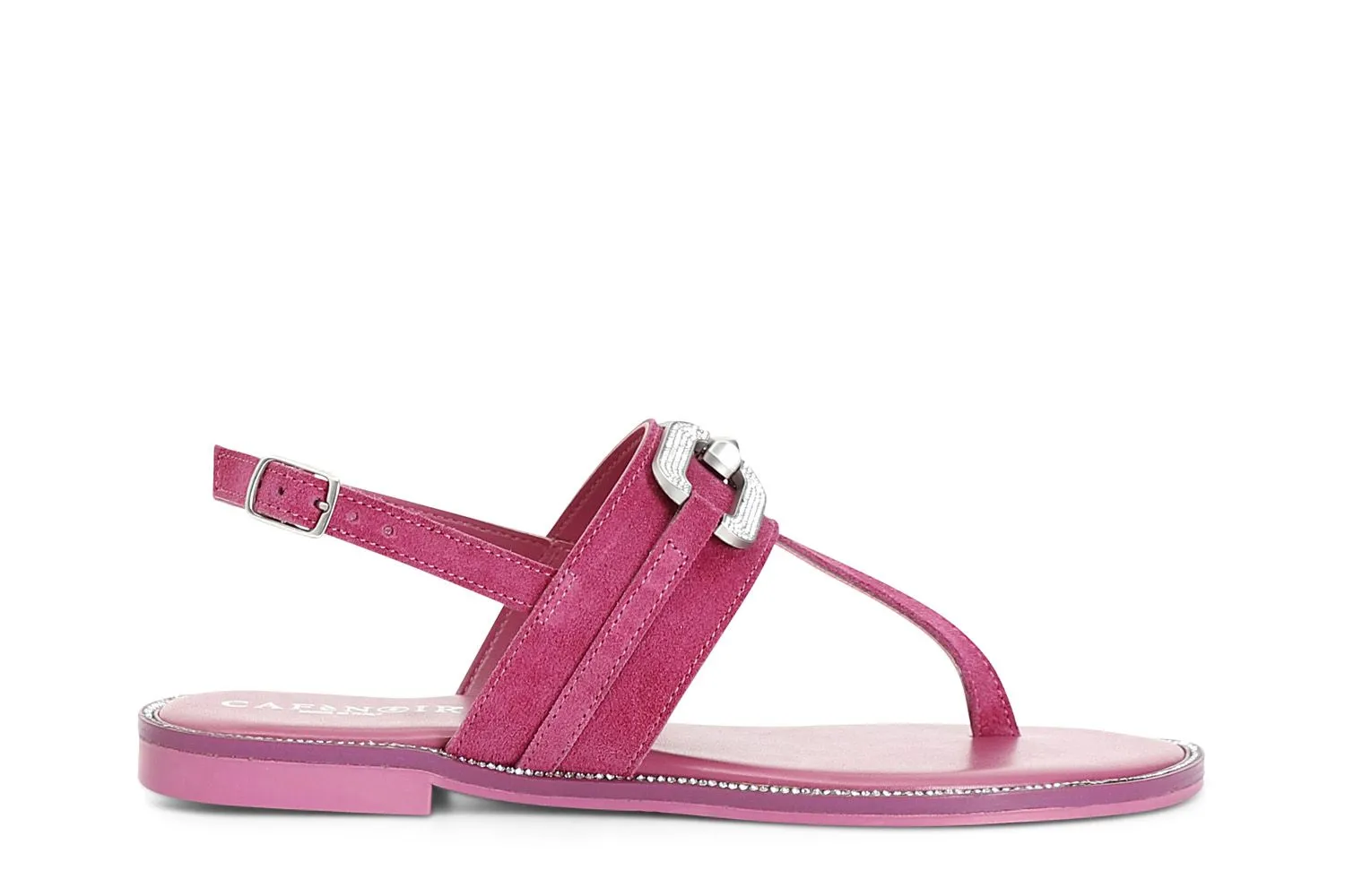 daim tongs accessoire hot pink bijoux - CafèNoir