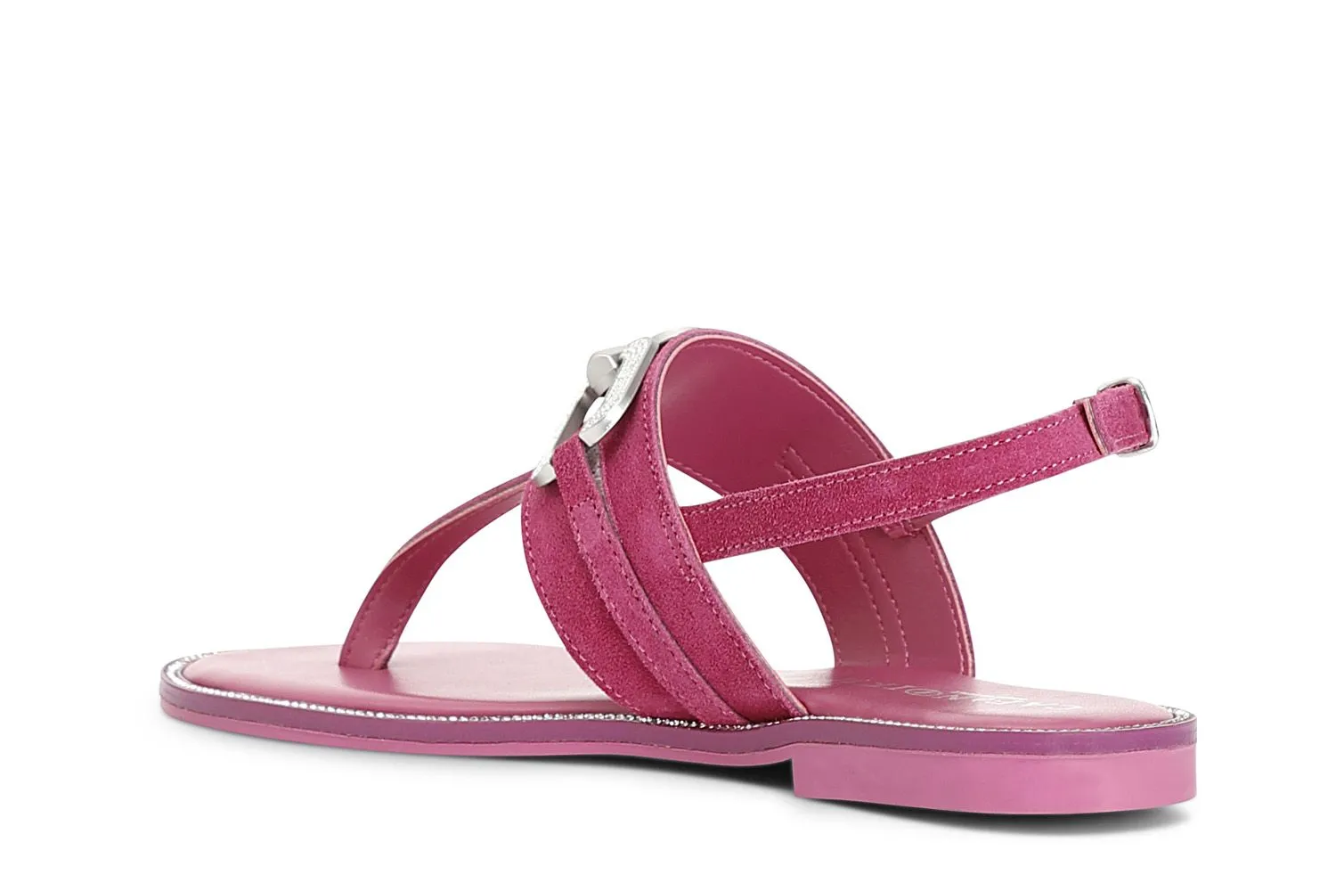 daim tongs accessoire hot pink bijoux - CafèNoir